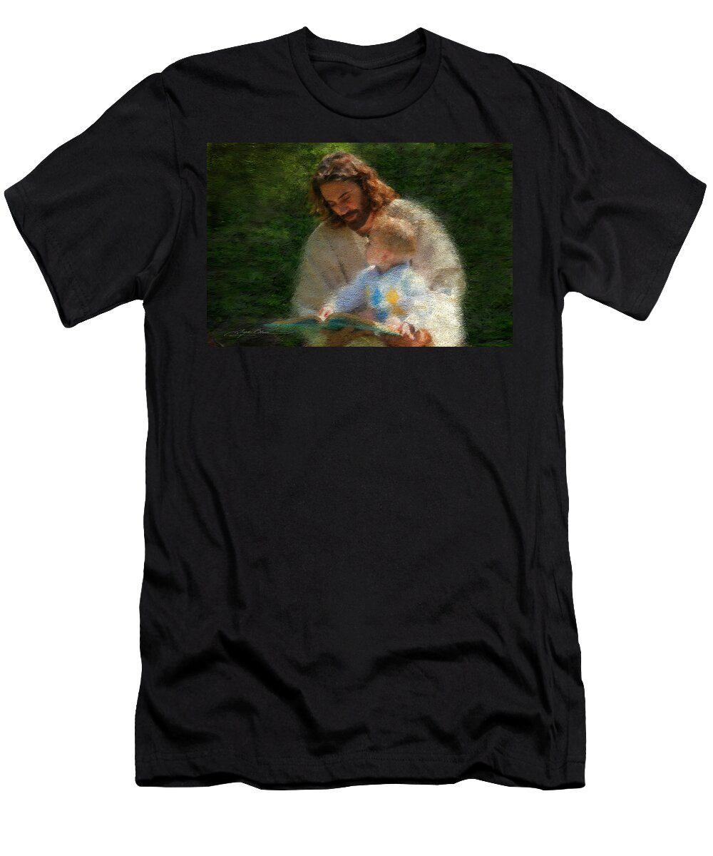Jesus T-Shirt featuring the painting Bible Stories by Greg Olsen