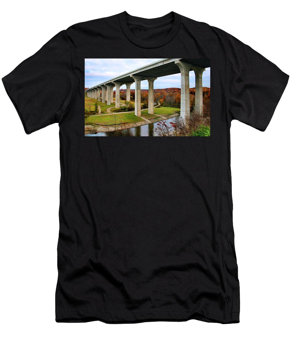 Bridge T-Shirt featuring the photograph Big Bridge by Kristin Elmquist