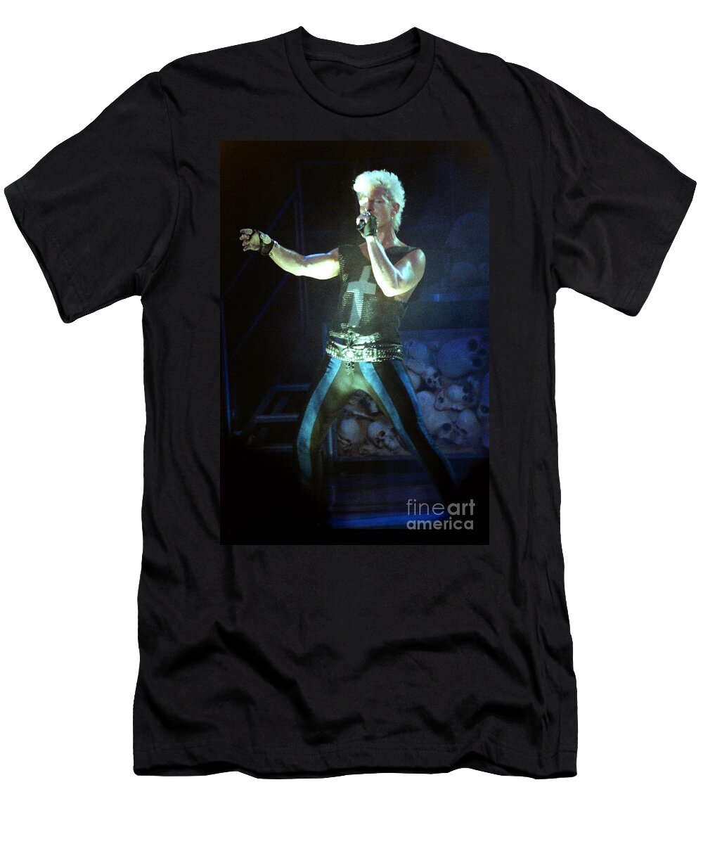 Billy Idol T-Shirt featuring the photograph Billy Idol 90-2249 by Gary Gingrich Galleries