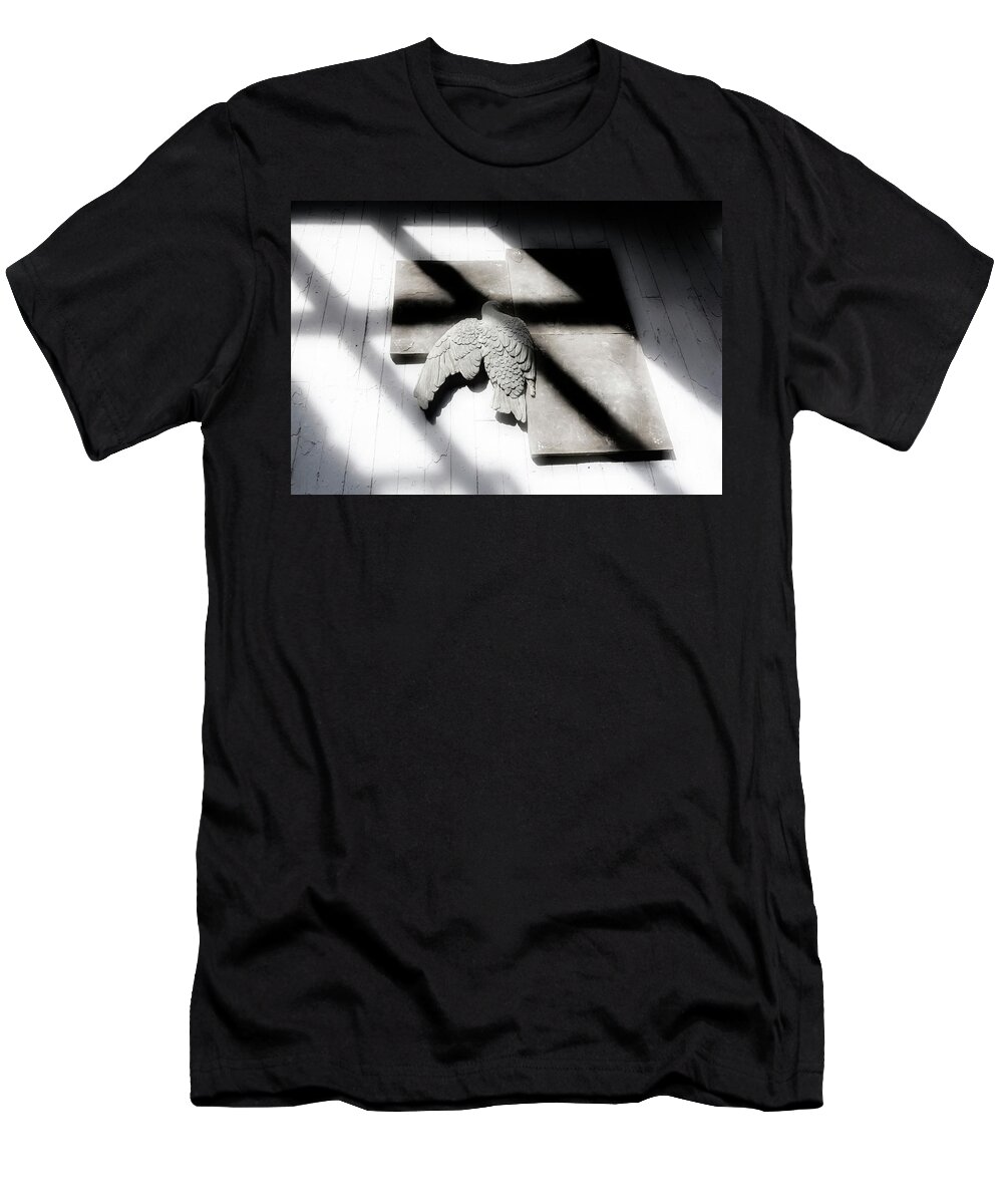 Shadow T-Shirt featuring the photograph Bird In A House by Micah Offman
