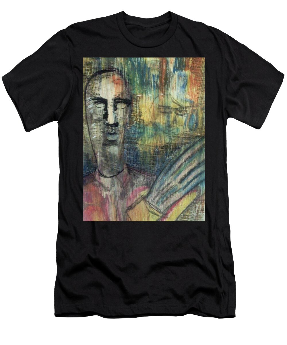  Oil T-Shirt featuring the painting Bitchslap by Ryan Almighty
