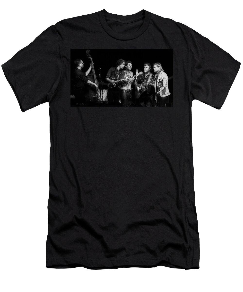 Old Crow Medicine Show T-Shirt featuring the photograph Blonde on Blonde in Black and White by Micah Offman