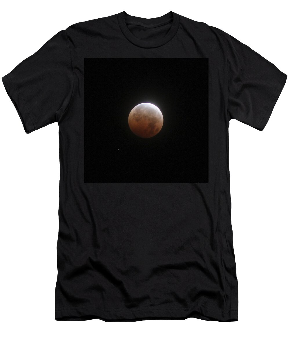 Blood Moon T-Shirt featuring the photograph Blood Moon by Cathie Douglas