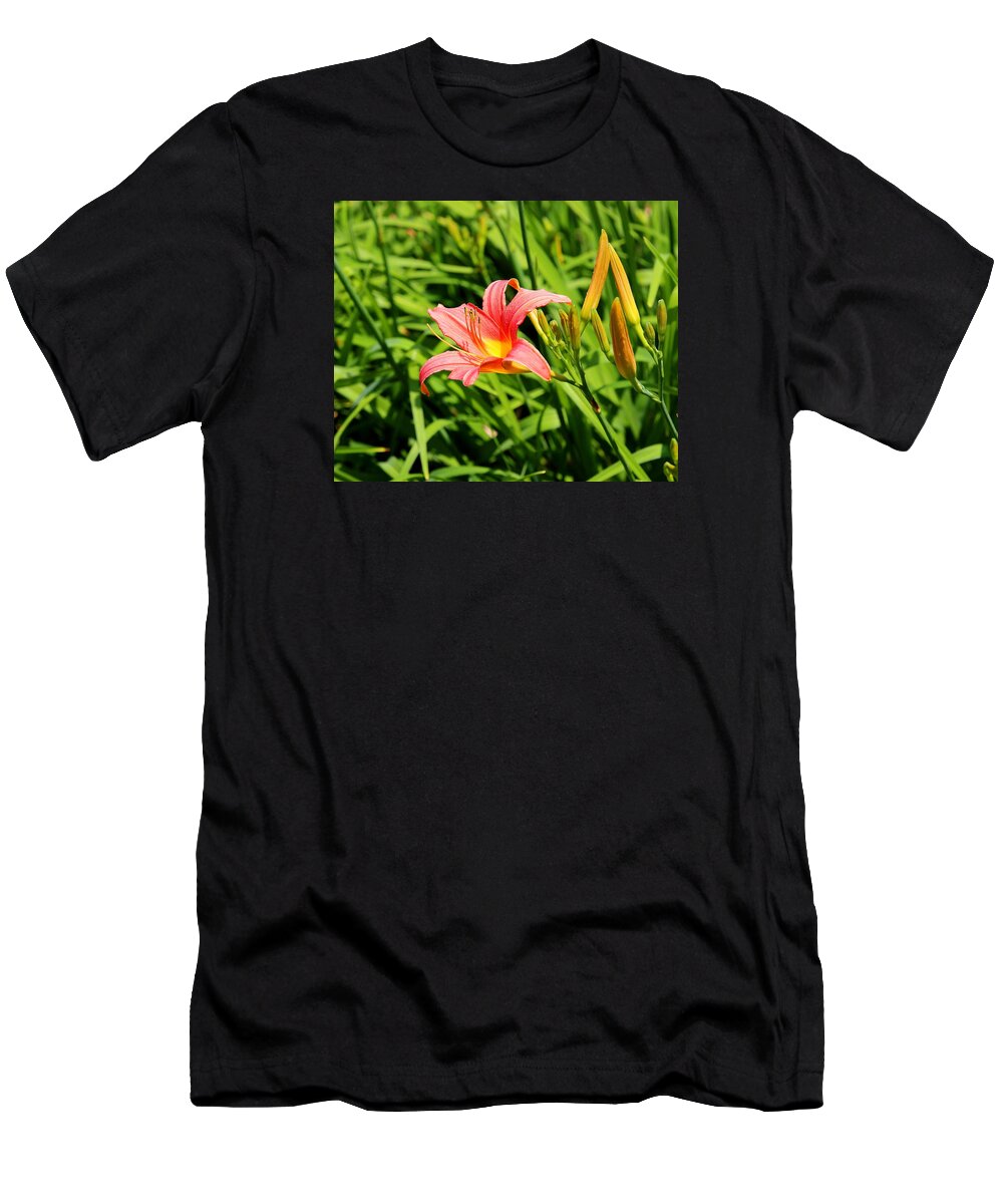 Lily T-Shirt featuring the photograph Blooming Summer by Brian Manfra