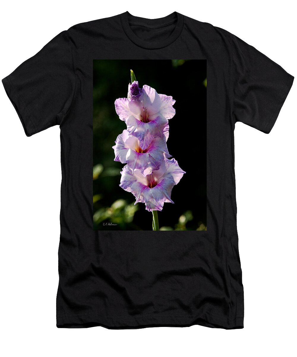 Blooms T-Shirt featuring the photograph Blooms on a Stick by Christopher Holmes