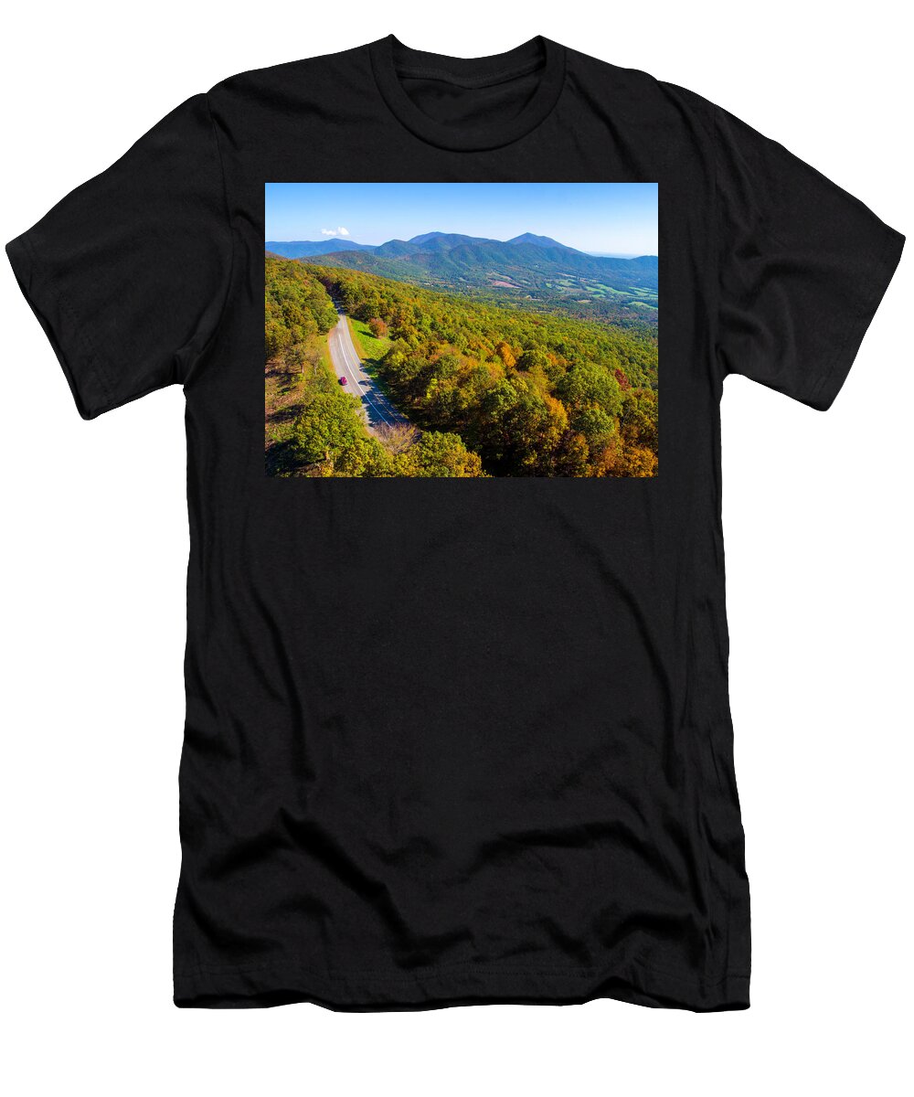Parkway T-Shirt featuring the photograph Blue Ridge Parkway12 by Star City SkyCams