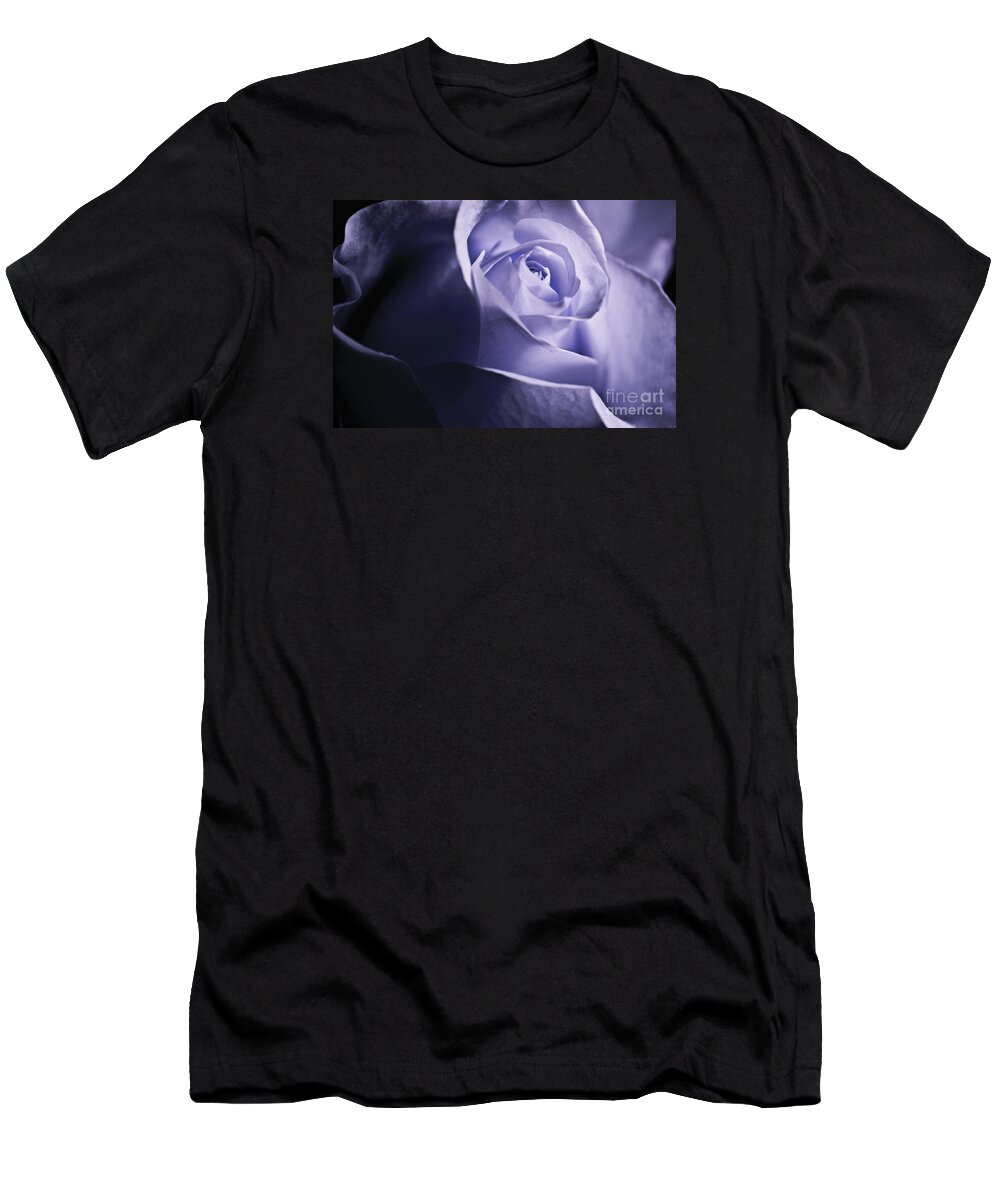 Screensaver T-Shirt featuring the photograph Blue rose by Micah May