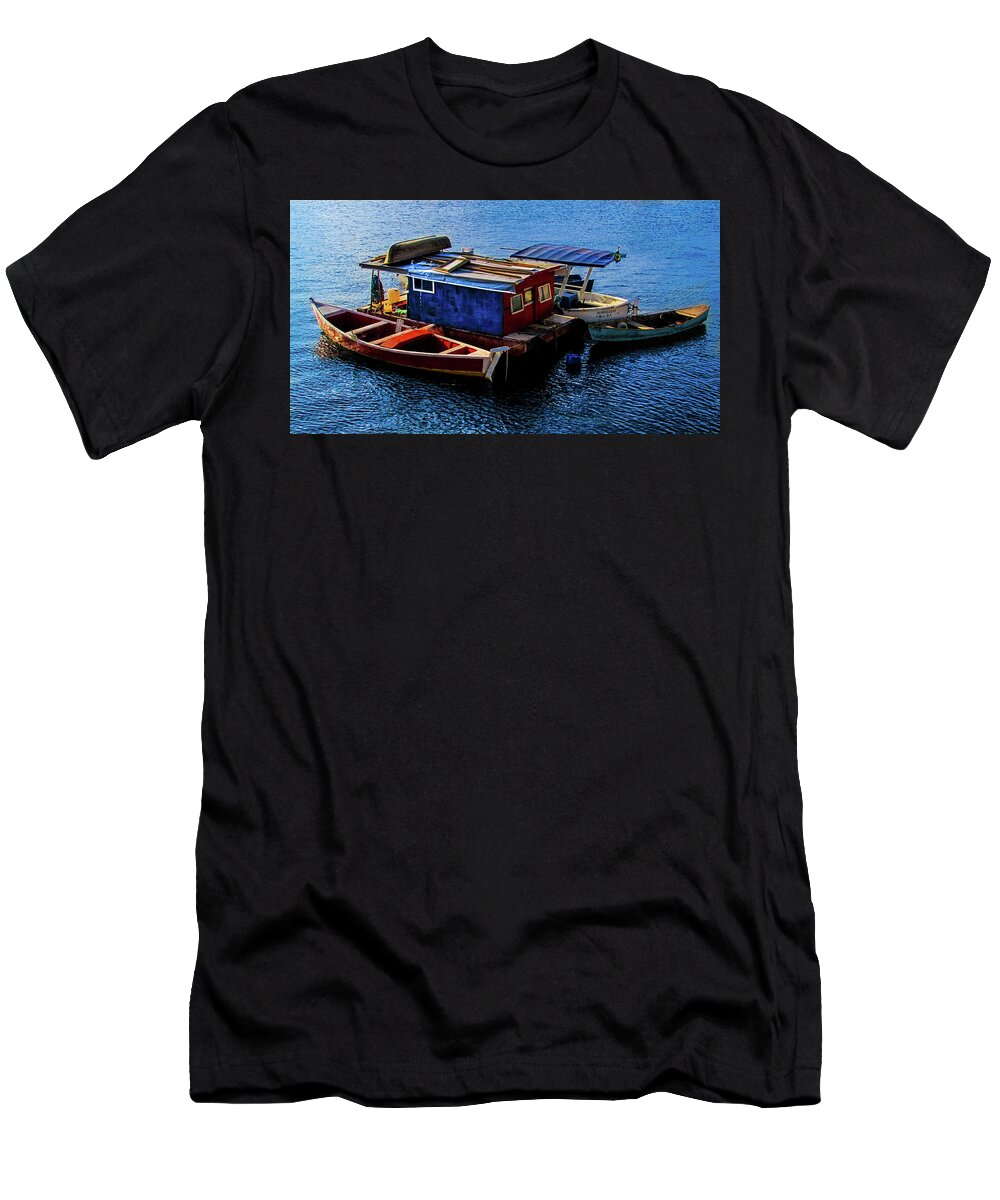Riodejaneir T-Shirt featuring the photograph Boat House by Cesar Vieira
