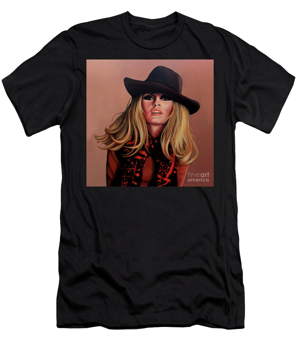 Brigitte Bardot Painting 1 T-Shirt for Sale by Paul Meijering