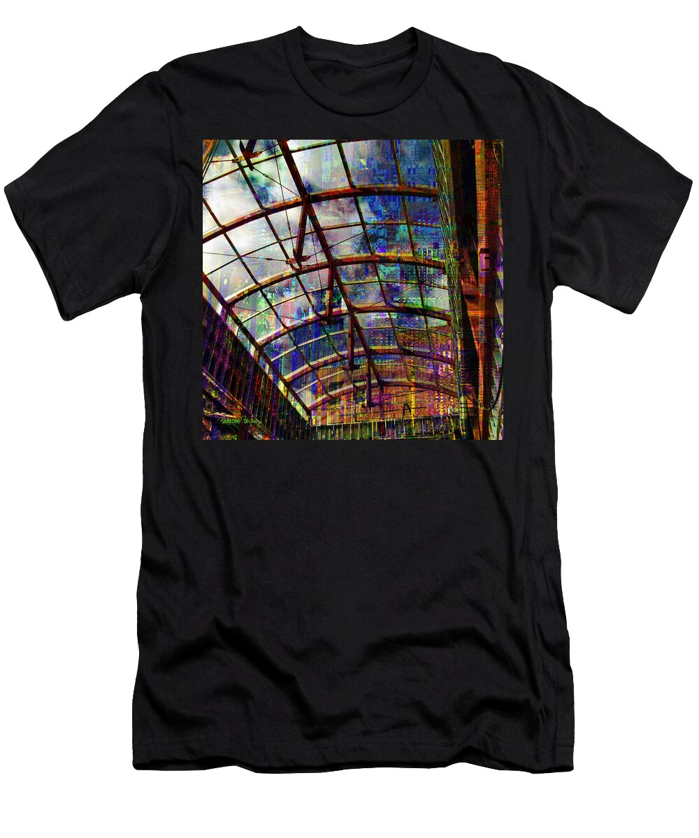 Commercial T-Shirt featuring the digital art Building for the Future by Barbara Berney
