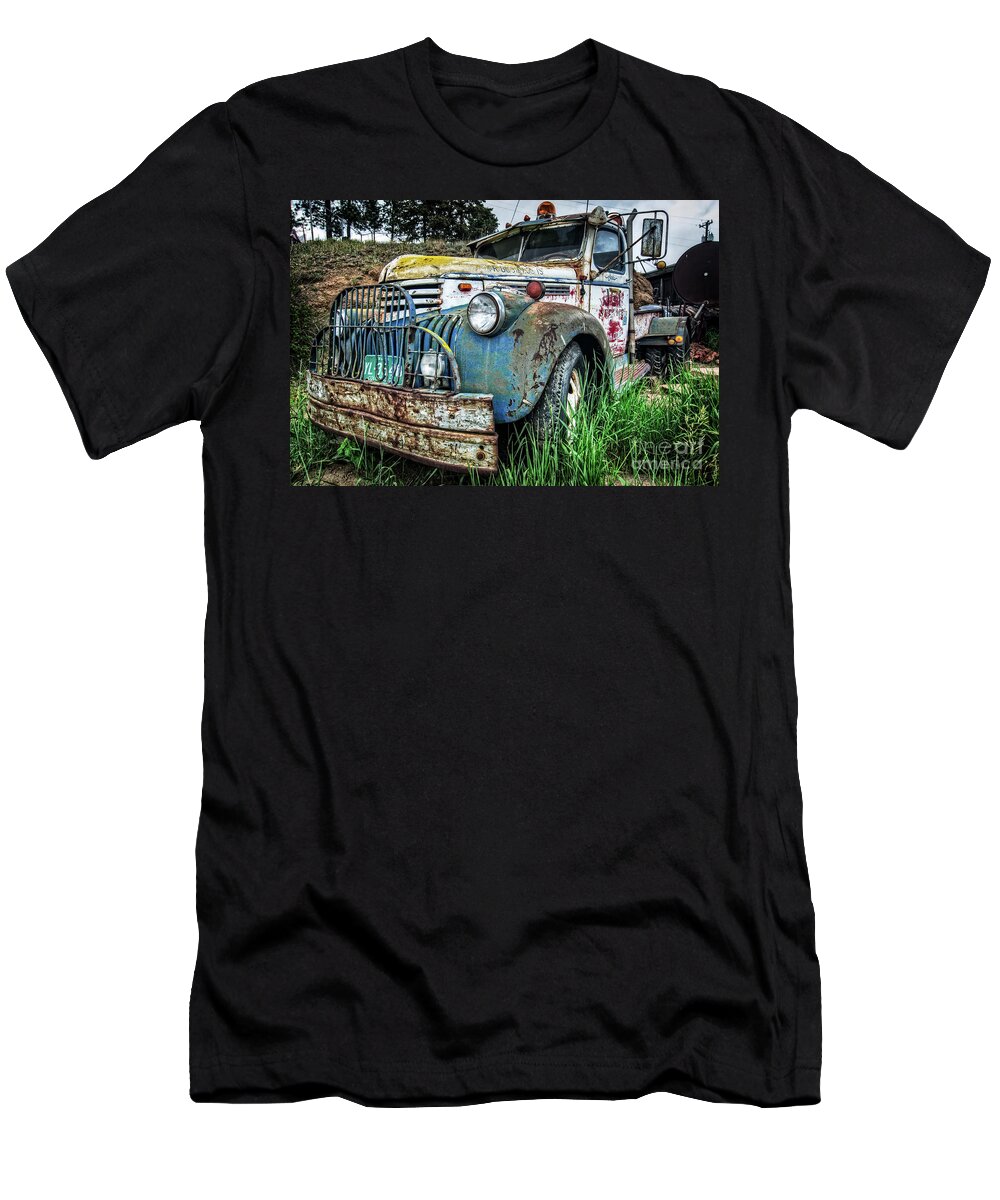 Rusty Cars T-Shirt featuring the photograph Business is Picking Up by John Strong