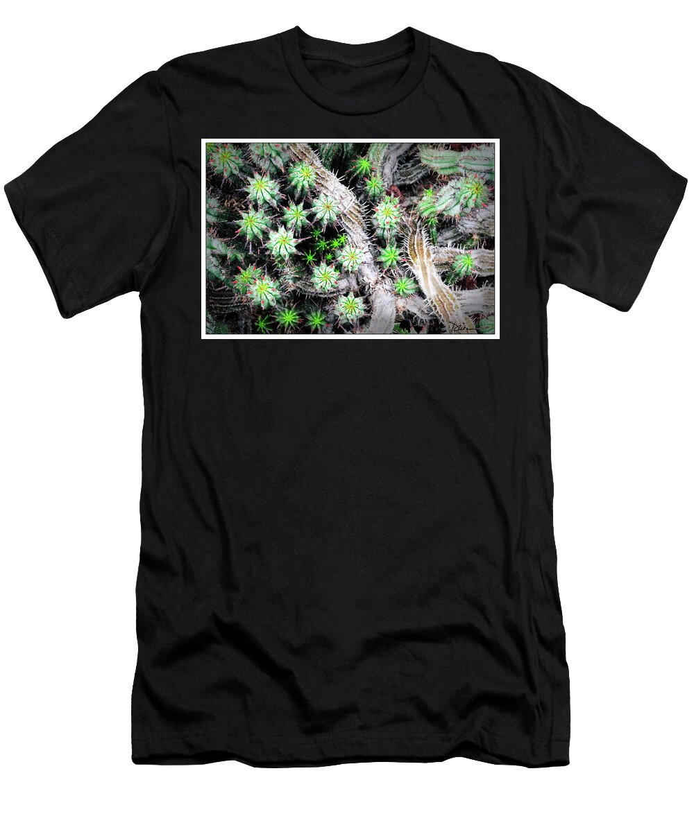 Cactus T-Shirt featuring the photograph Cactus City by Peggy Dietz