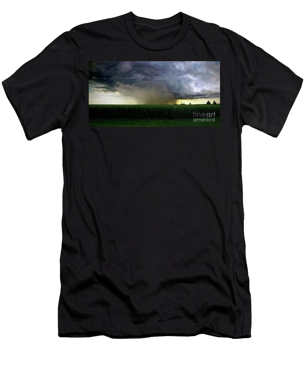 Color Photography T-Shirt featuring the photograph Calm Before The Storm by Sue Stefanowicz