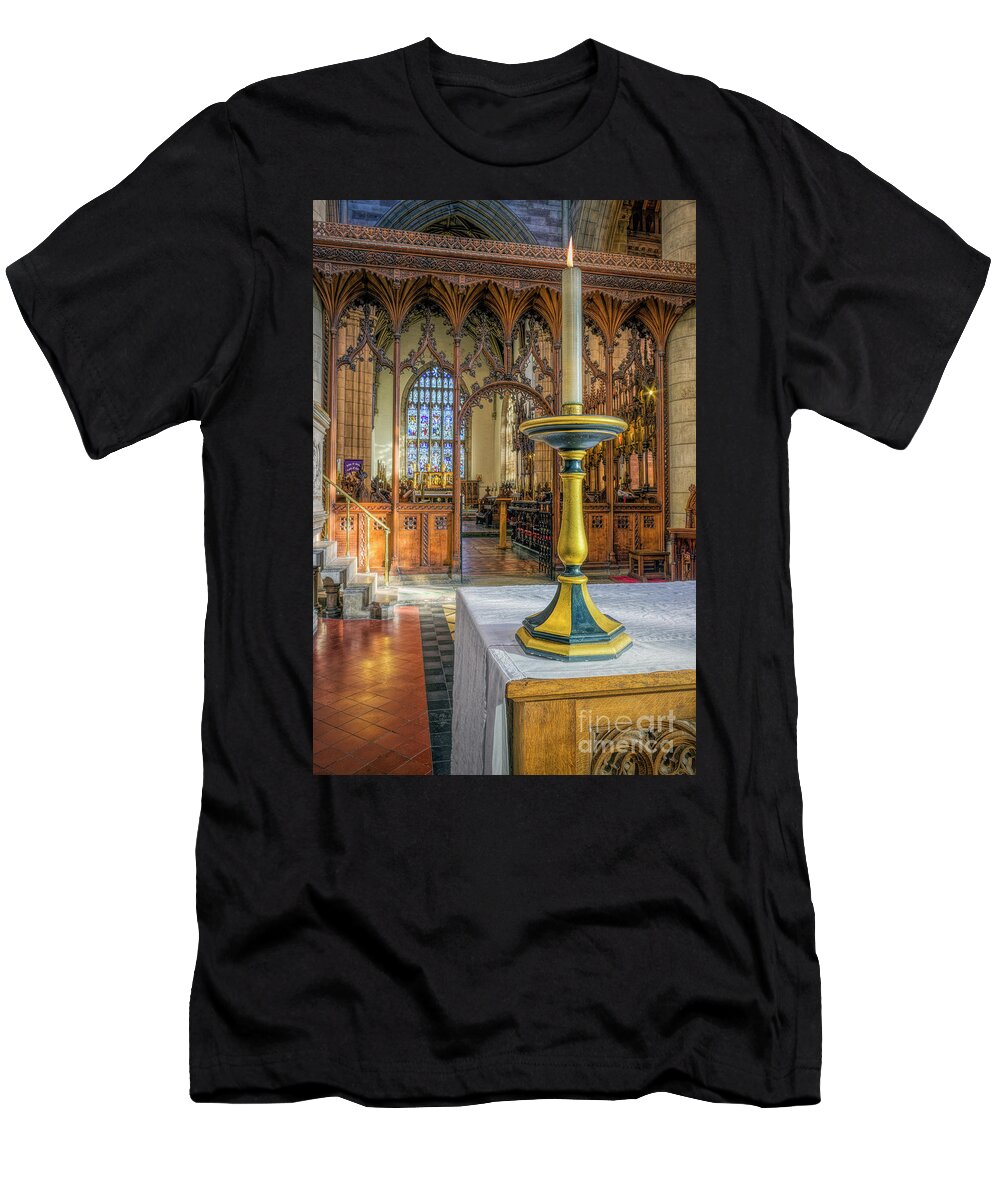 Prayer T-Shirt featuring the photograph Candle Of Prayer by Ian Mitchell