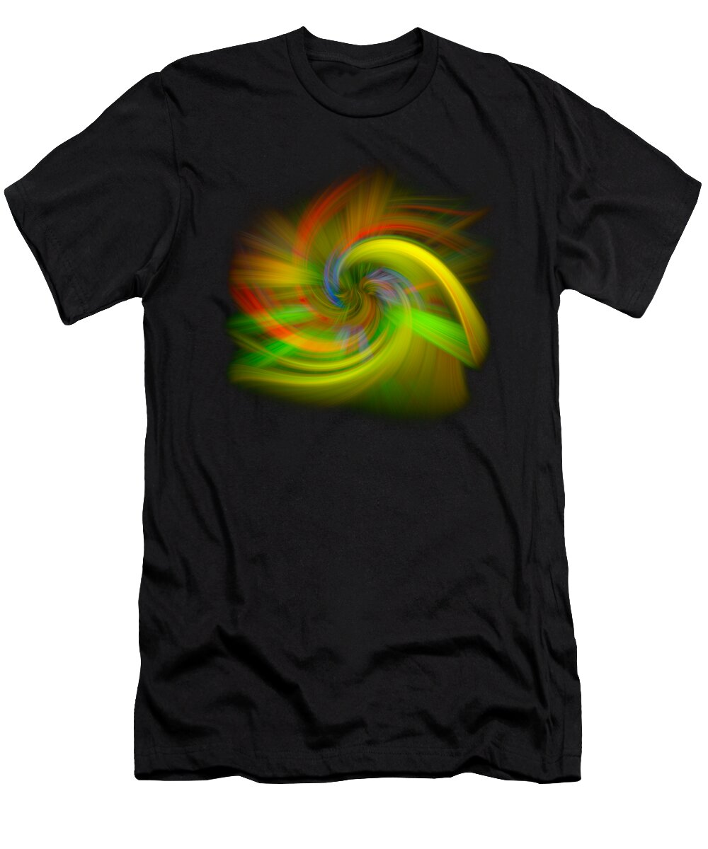 Abstract T-Shirt featuring the photograph Candy Mountain Twirl by Debra and Dave Vanderlaan