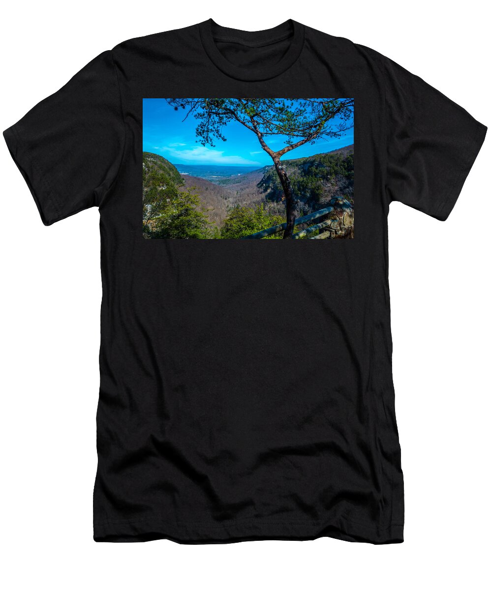 Canyon T-Shirt featuring the photograph Canyon View by James L Bartlett
