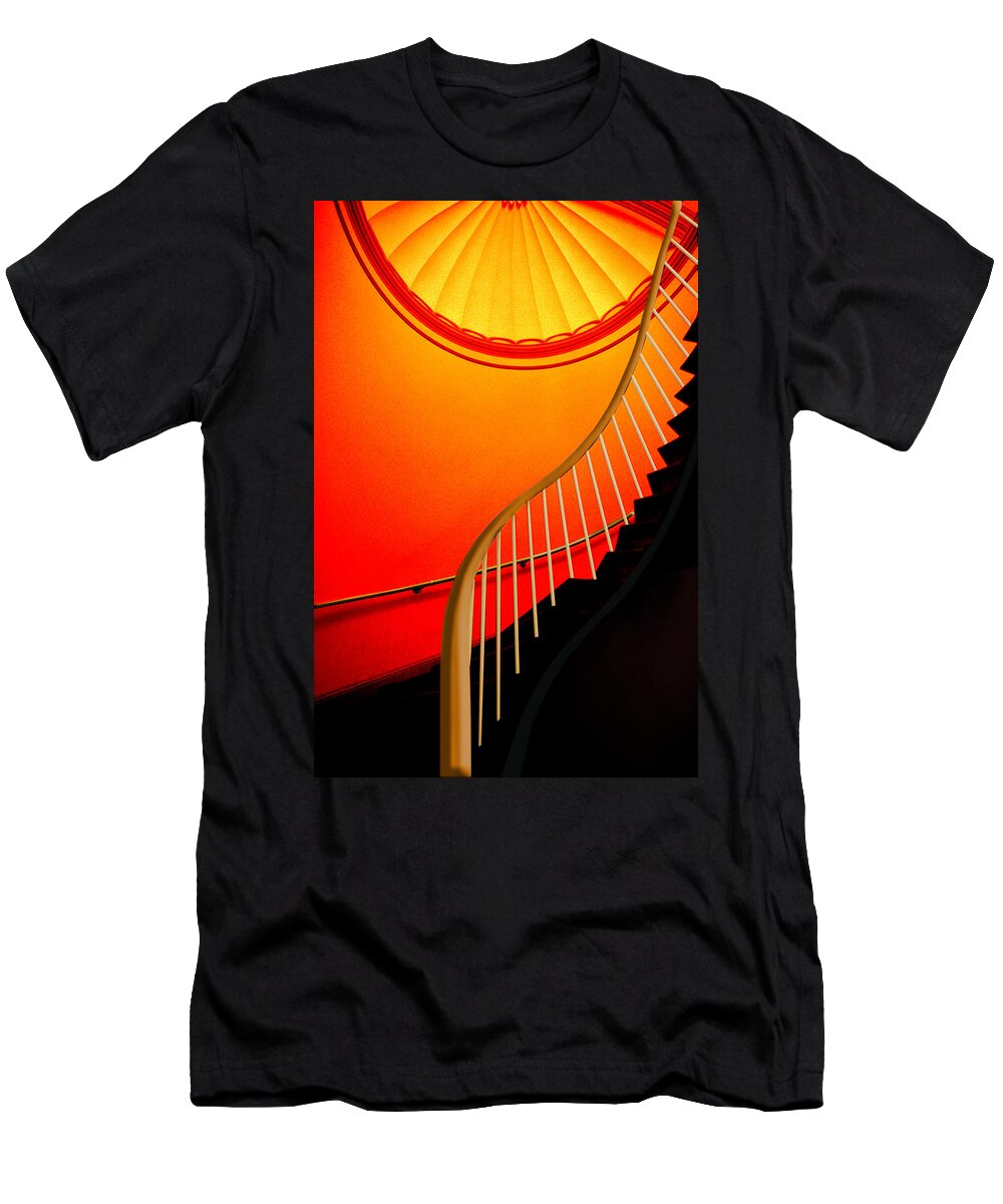 Capital T-Shirt featuring the photograph Capital Stairs by Paul Wear