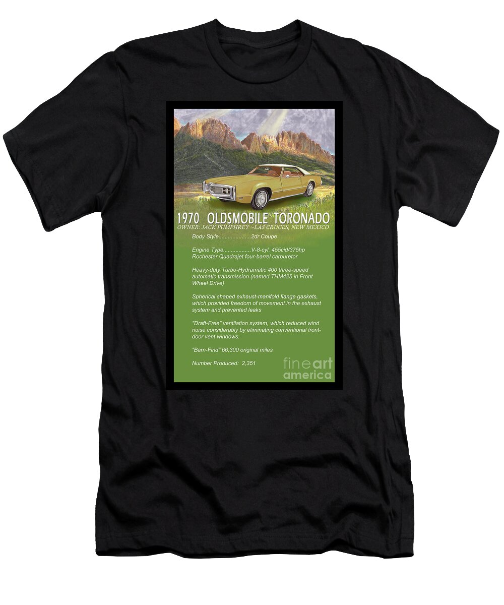 Customize A Poster Of Your Car T-Shirt featuring the painting Car show display board by Jack Pumphrey