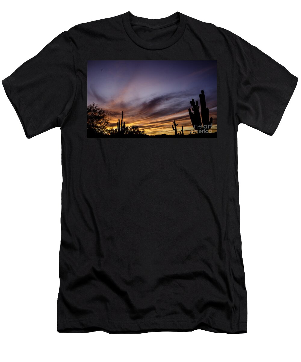 Arizona T-Shirt featuring the photograph Cave Creek Arizona Sunset by Nick Boren