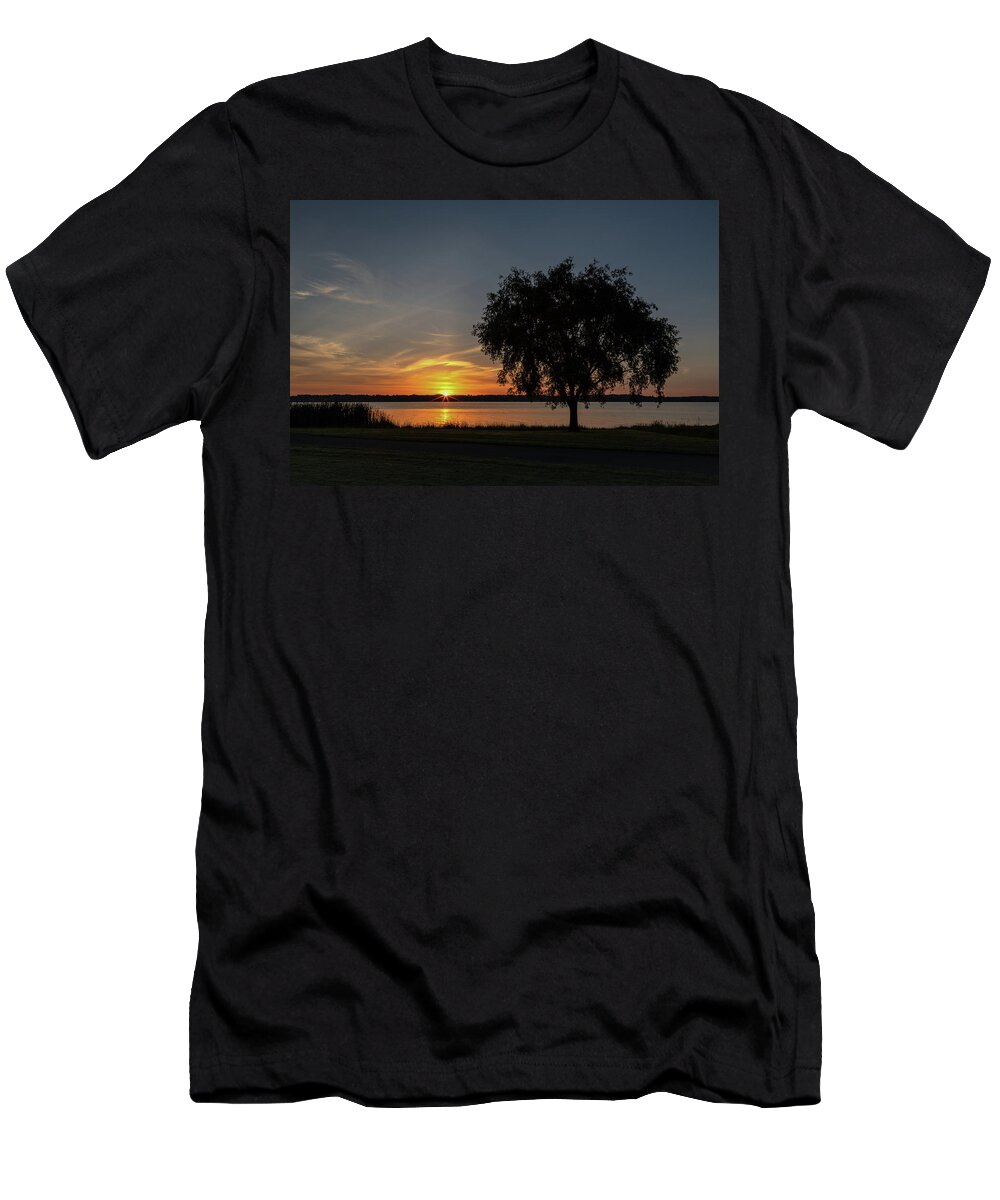 Sunrise T-Shirt featuring the photograph Cayuga Lake Sunrise by Rod Best