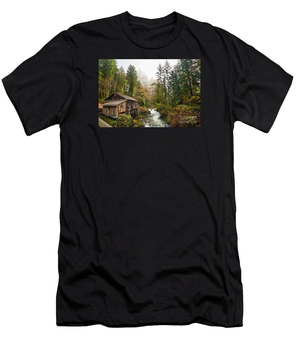 Cedar Creek Grist Mill T-Shirt featuring the photograph Cedar Mill Classic by Jamie Pham