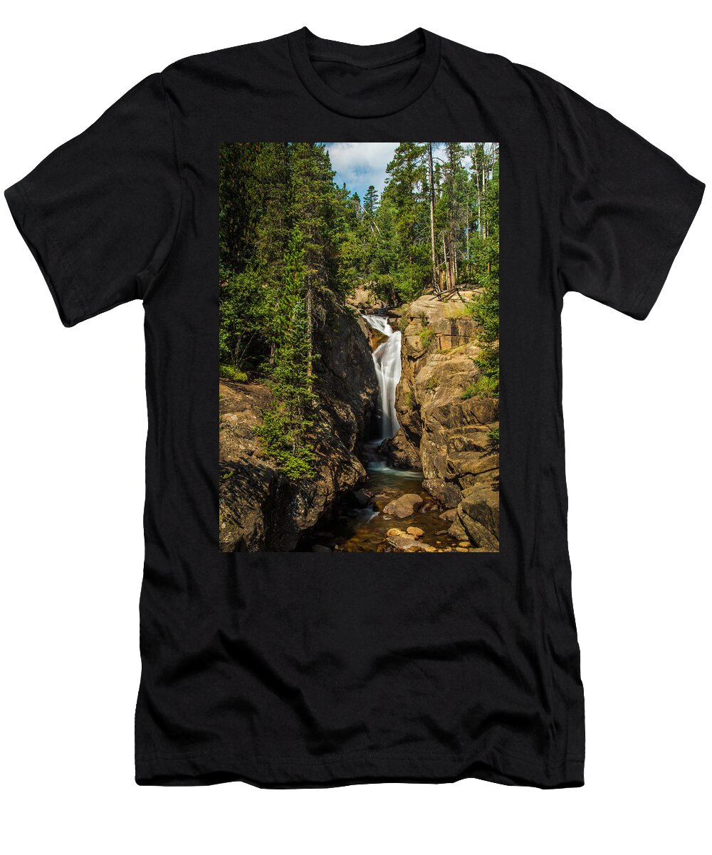 Colorado T-Shirt featuring the photograph Chasm Falls by John Roach