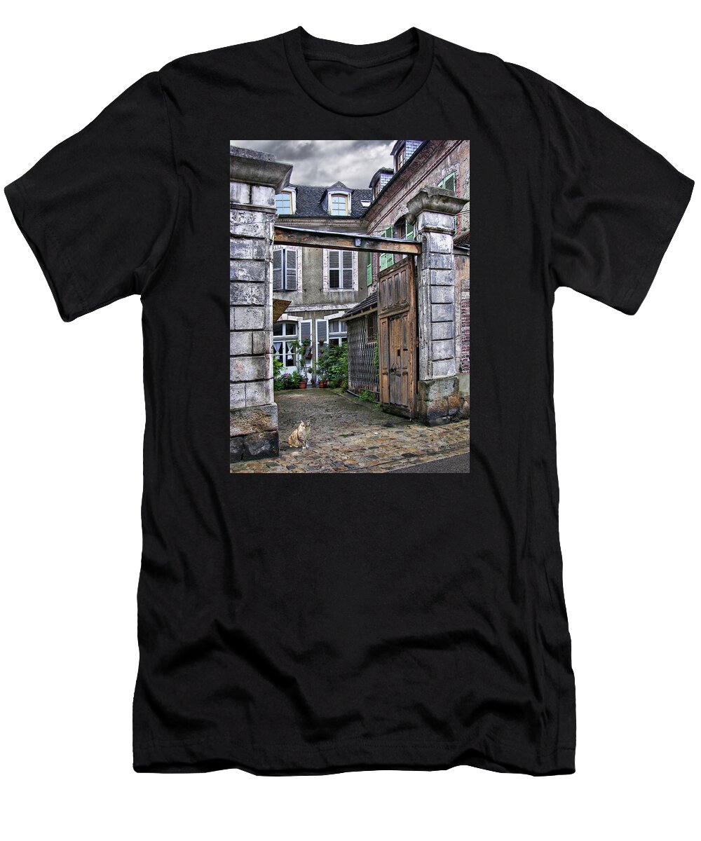 Cat T-Shirt featuring the photograph Chez Moi by Nikolyn McDonald