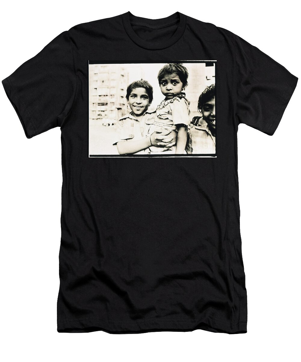 Hope T-Shirt featuring the photograph Of Hope and Fear, Children in Mexico by Wernher Krutein