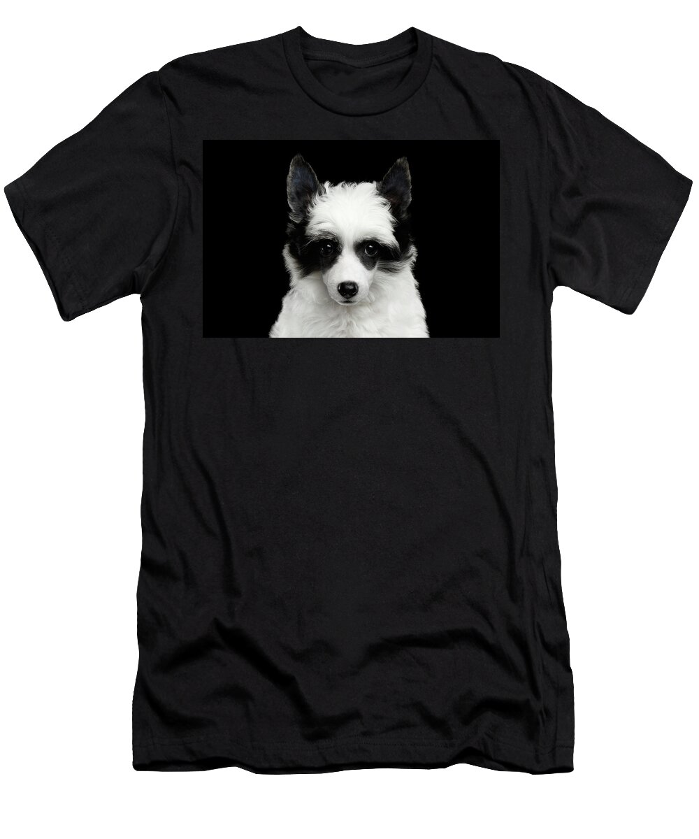 Closeup T-Shirt featuring the photograph Chinese Crested Puppy by Sergey Taran