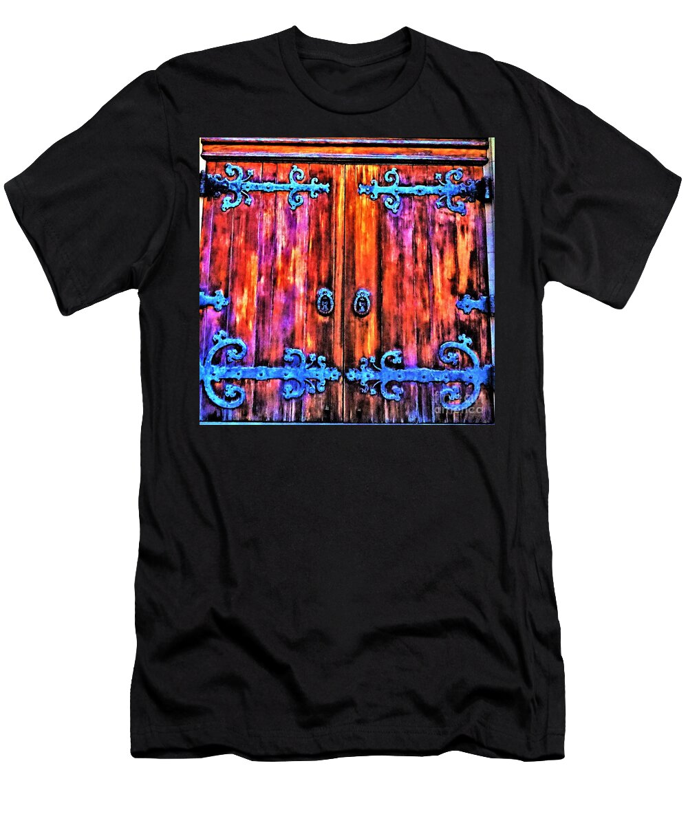 Church T-Shirt featuring the photograph Church Door2 by Merle Grenz