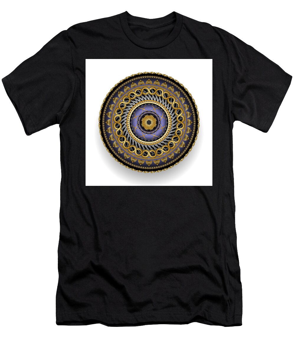 Mandala T-Shirt featuring the digital art Circularium No 2701 by Alan Bennington
