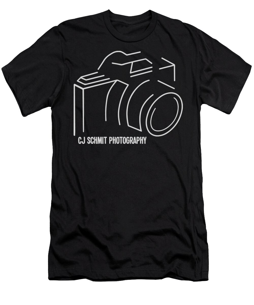 T-Shirt featuring the photograph CJ Schmit Photography Logo by CJ Schmit