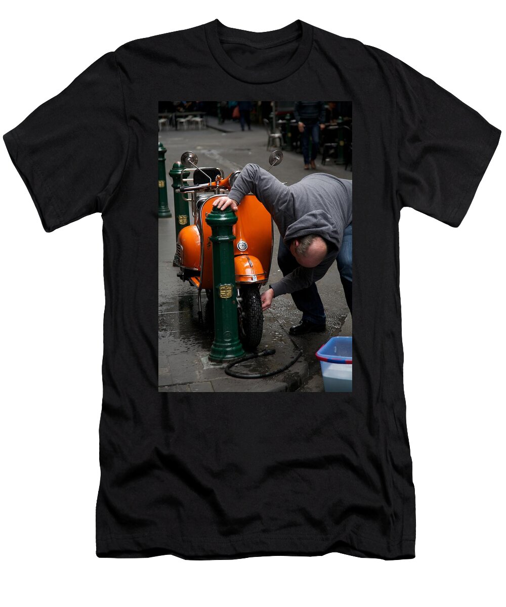 Australia T-Shirt featuring the photograph Clean Vespa by Lee Stickels