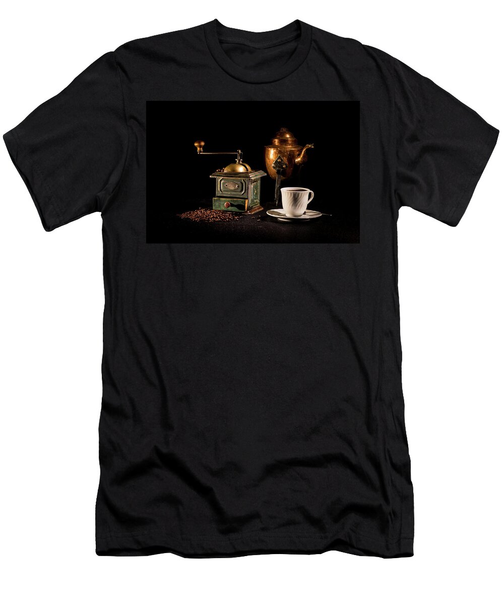 Coffee-time T-Shirt featuring the photograph Coffee-time by Torbjorn Swenelius