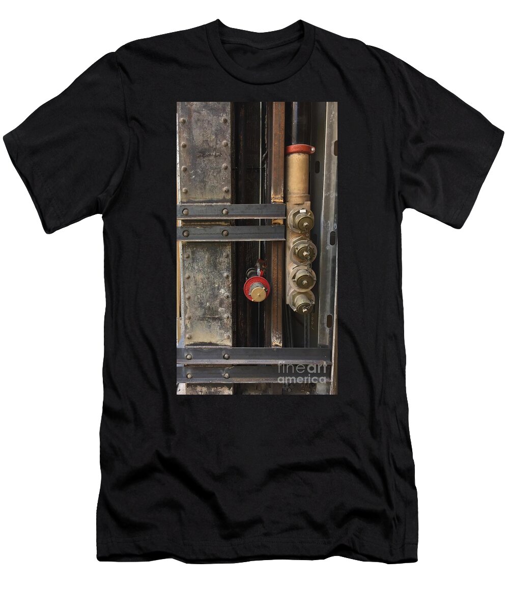 Exposed Standpipe Angle Iron Rough T-Shirt featuring the photograph Collage Series 1-12 by J Doyne Miller