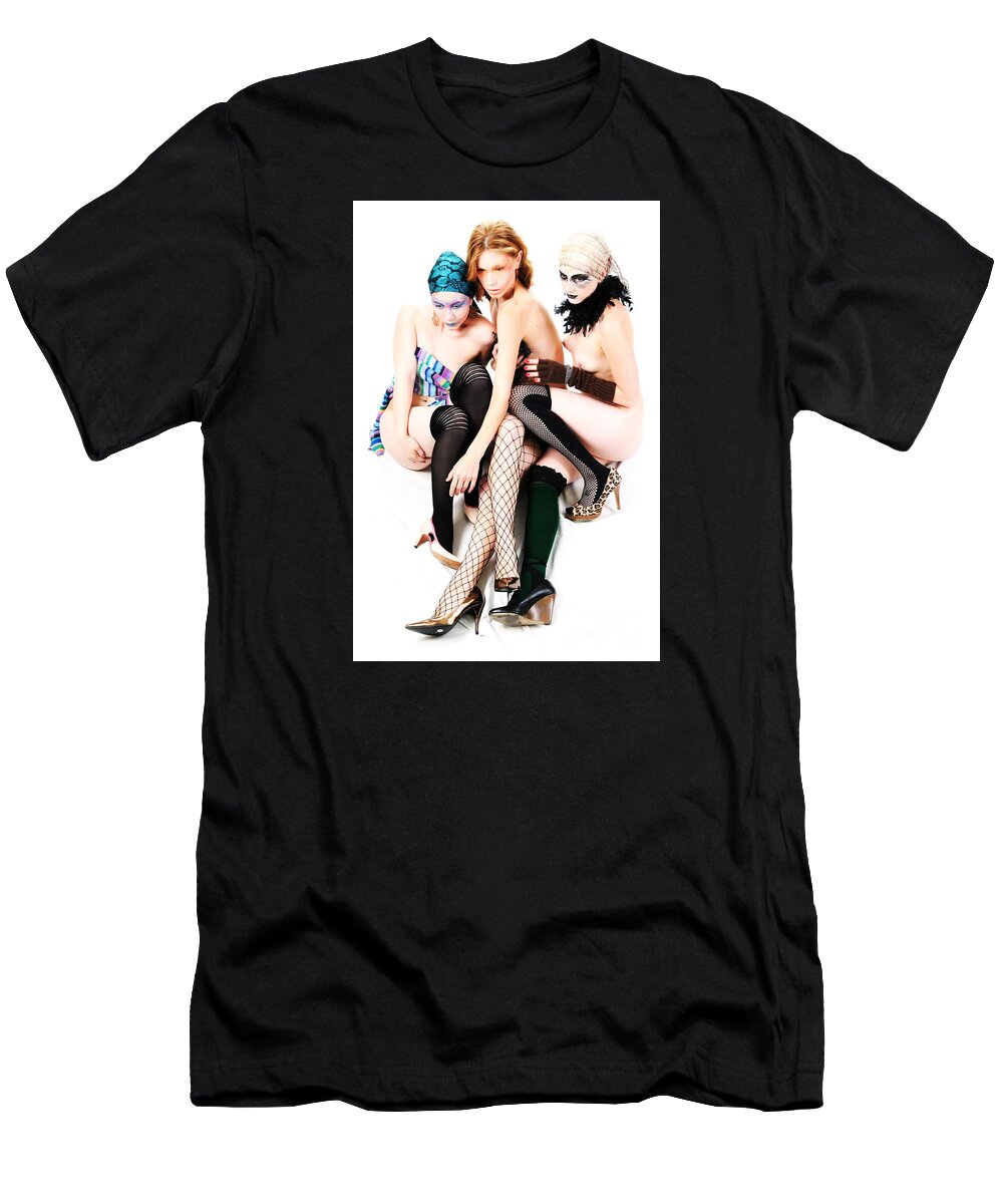 Fetish Photographs T-Shirt featuring the photograph Collective focus by Robert WK Clark