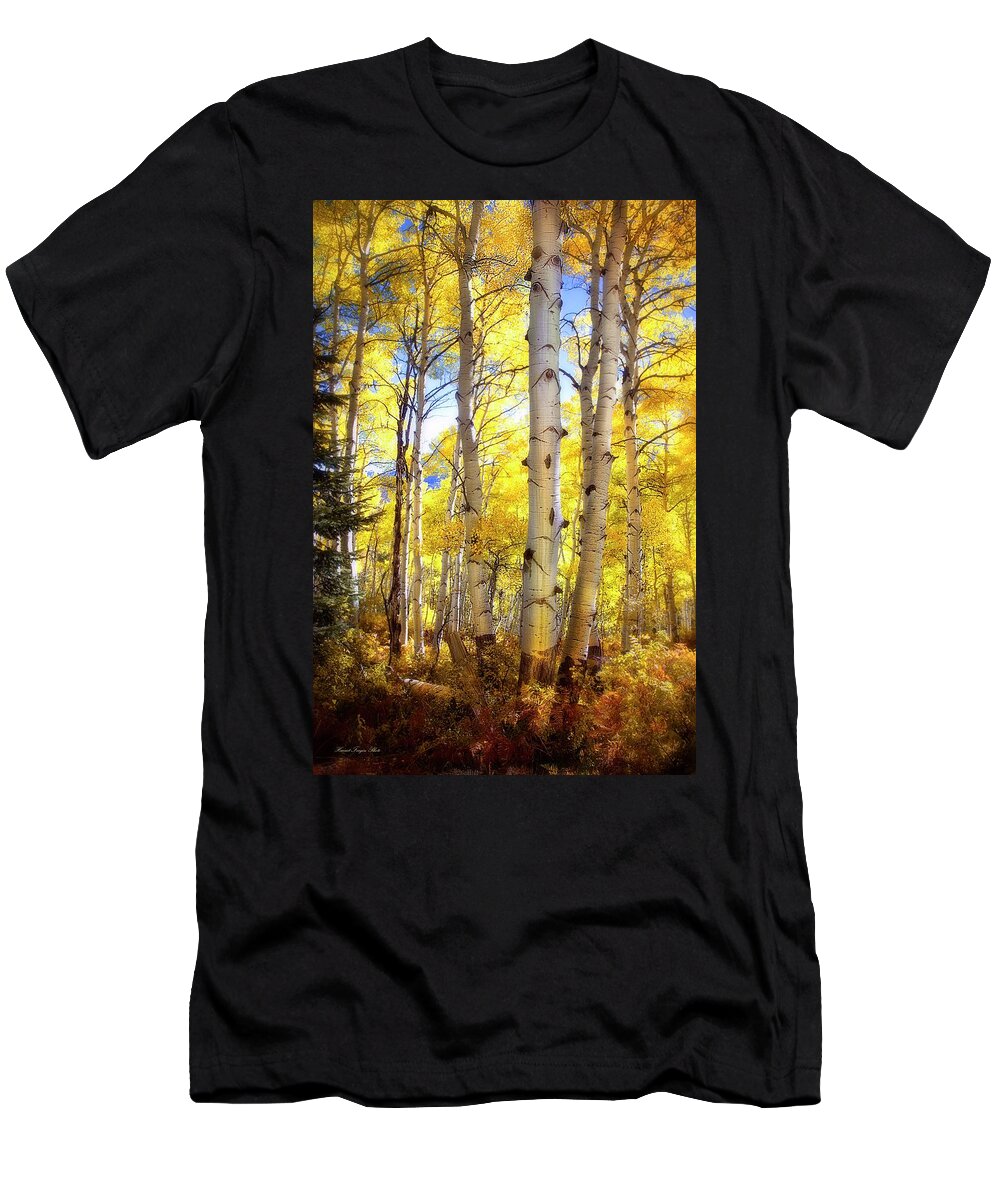 Colorado T-Shirt featuring the photograph Aspen Magic  by Harriet Feagin