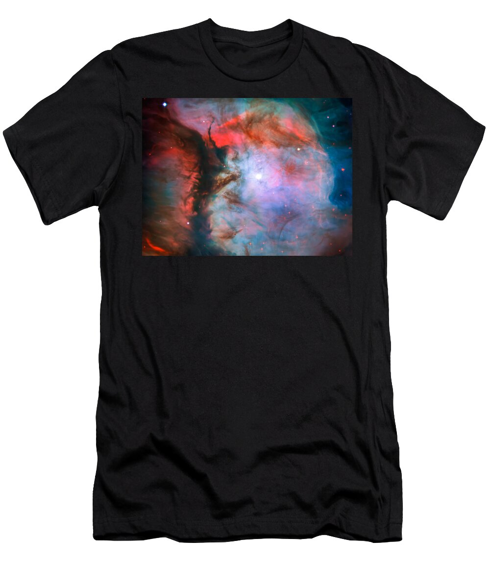 The Universe T-Shirt featuring the photograph Colorful Miniature Orion Nebula by Jennifer Rondinelli Reilly - Fine Art Photography