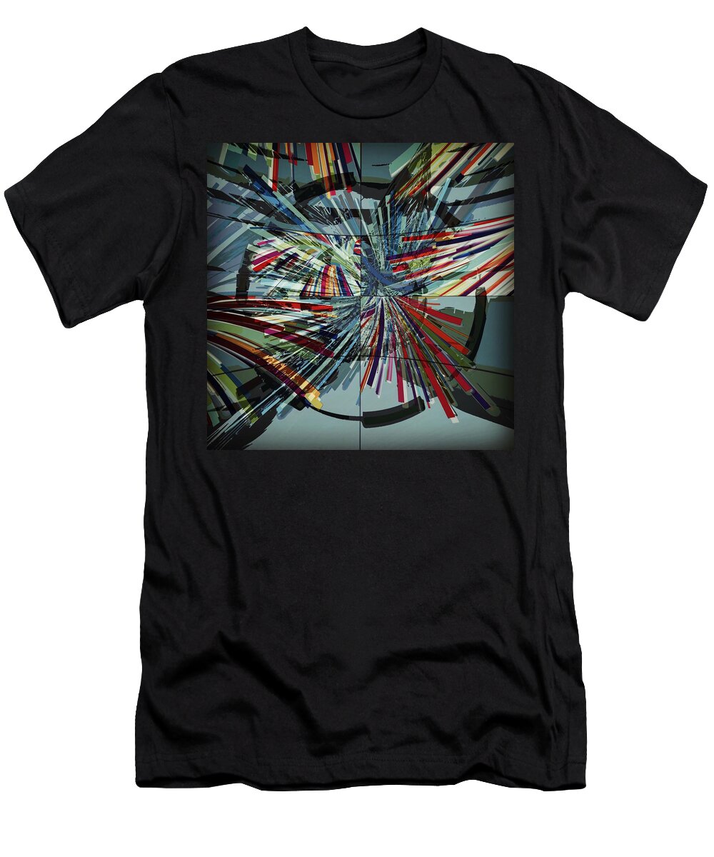 Art T-Shirt featuring the digital art Colors by Marko Sabotin