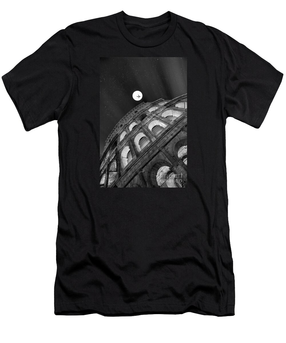 Colosseo T-Shirt featuring the photograph Colosseum Panorama by Stefano Senise