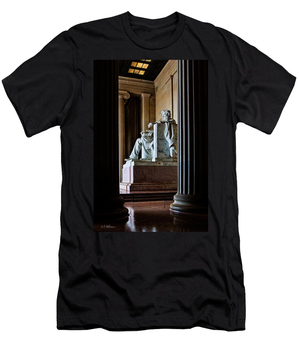 Lincoln T-Shirt featuring the photograph Contemplation by Christopher Holmes