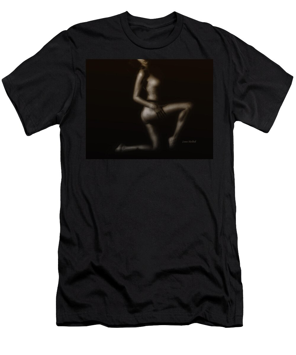 Nude T-Shirt featuring the photograph Coppertone by Donna Blackhall