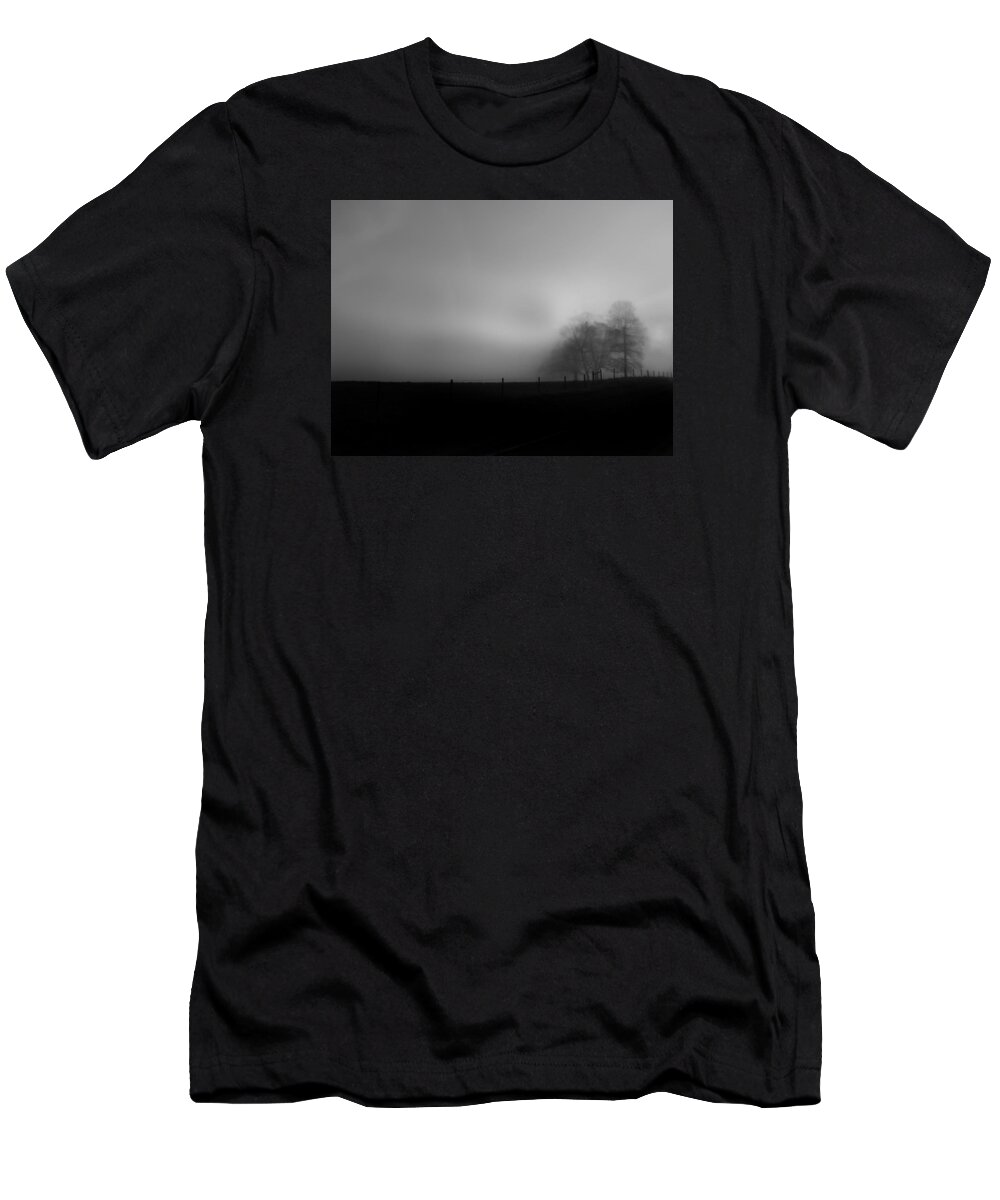 Fences T-Shirt featuring the photograph Country Morning Vision Georgia USA by Sally Ross