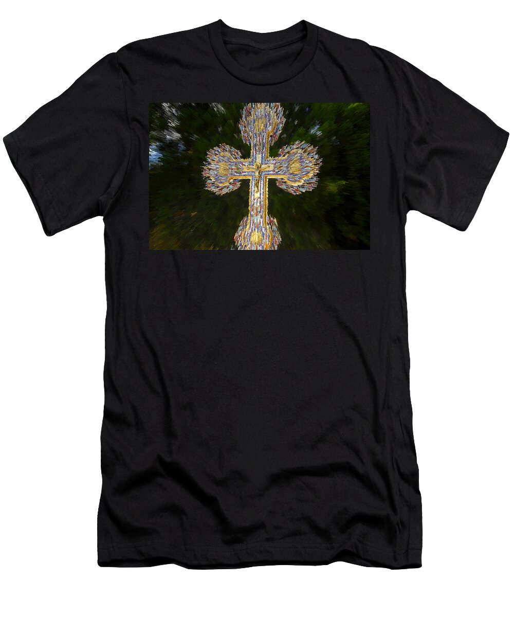 Epiphany T-Shirt featuring the digital art Cross of the Epiphany by David Lee Thompson