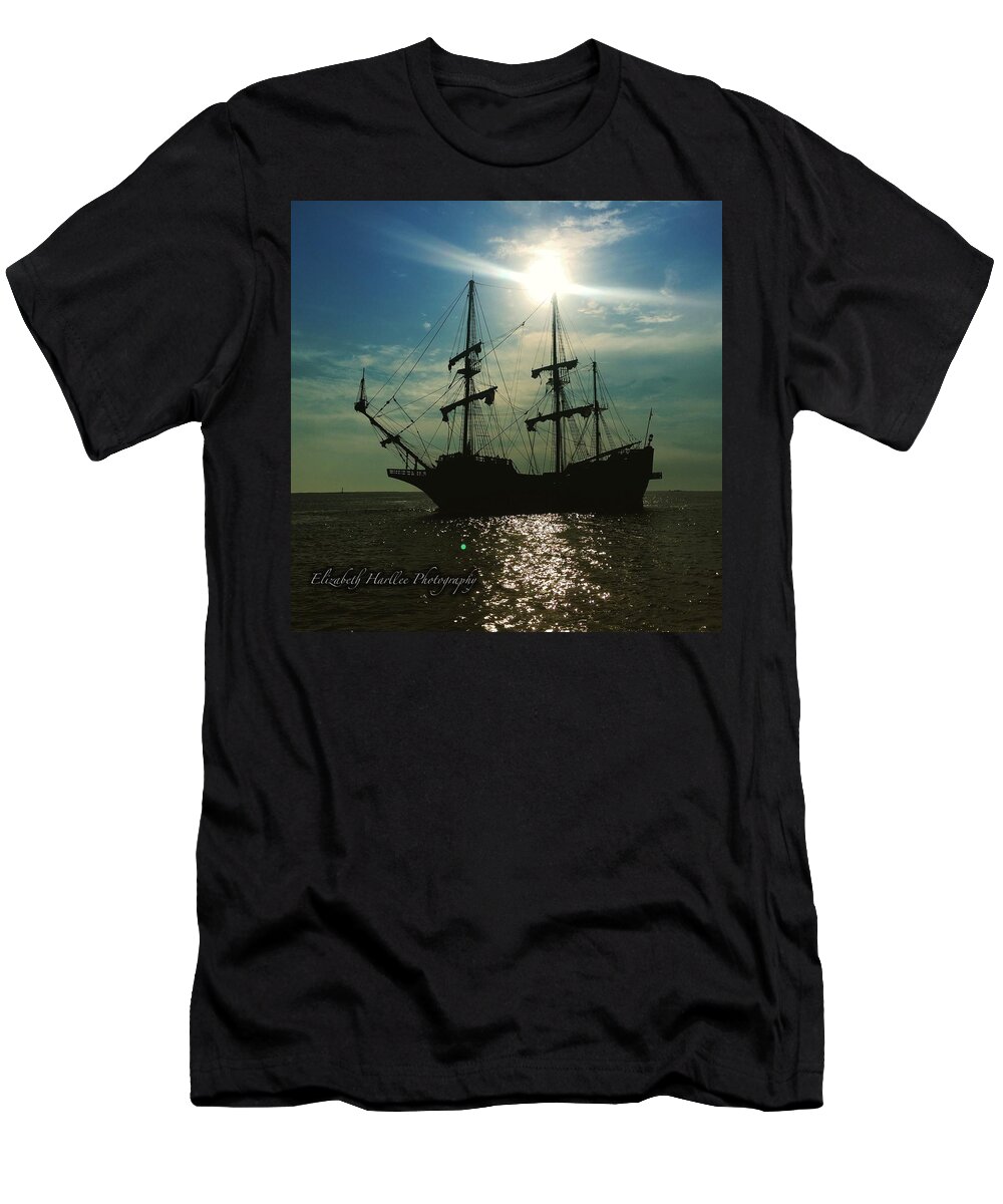  T-Shirt featuring the photograph Crossing The Cape Fear by Elizabeth Harllee