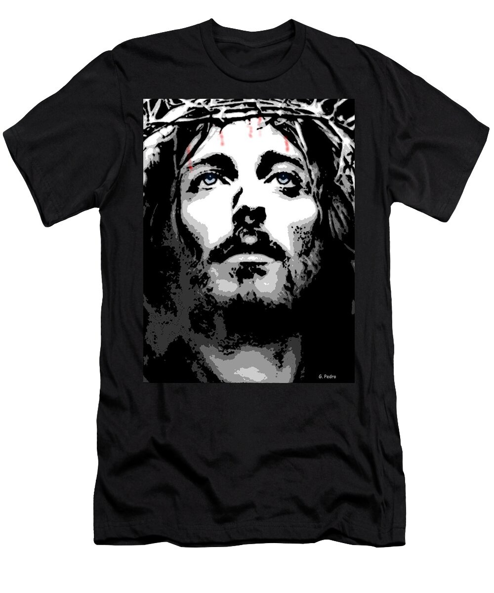 Jesus T-Shirt featuring the digital art Crown of Thorns by George Pedro