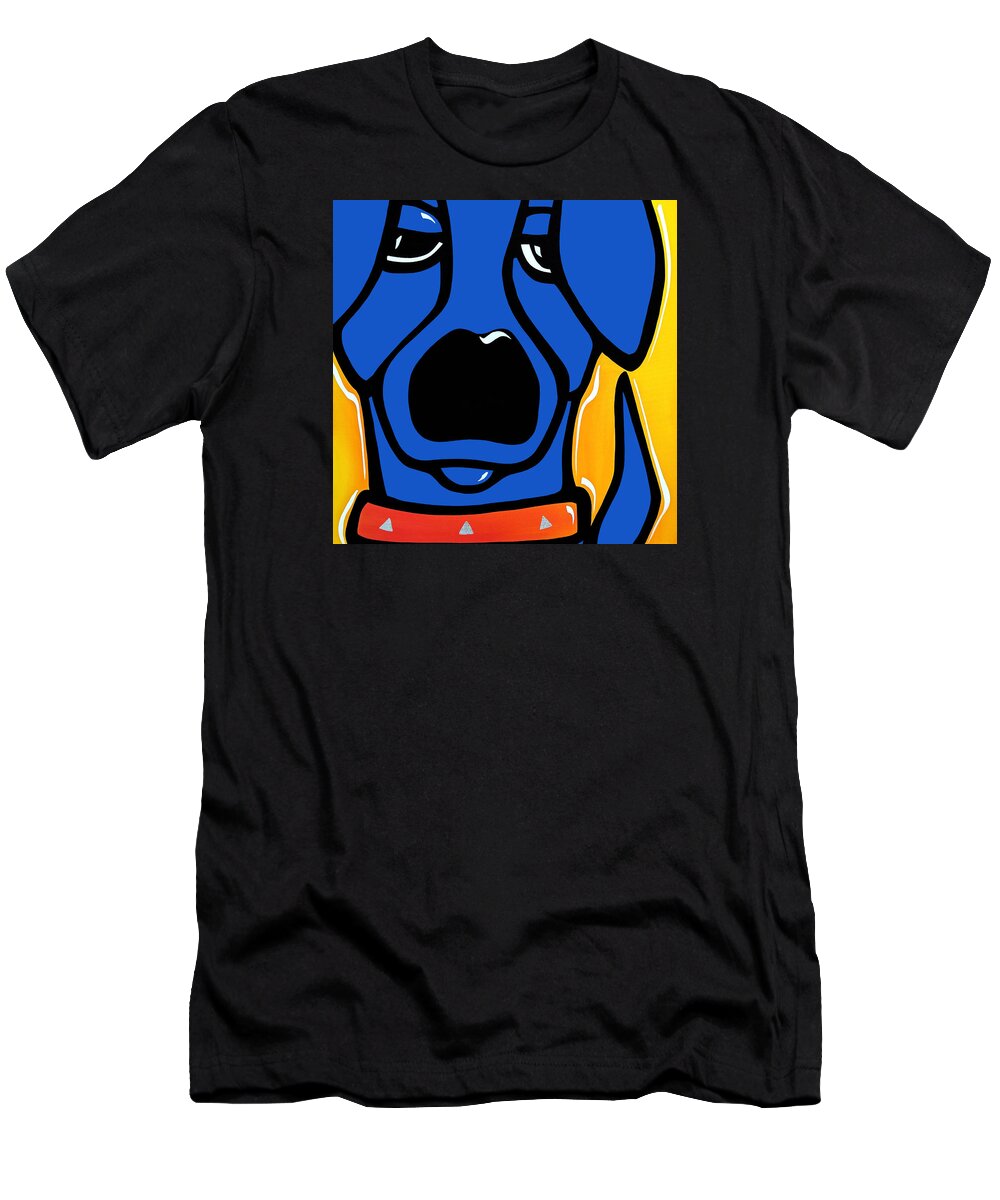 Fidostudio T-Shirt featuring the painting Curiosity by Tom Fedro