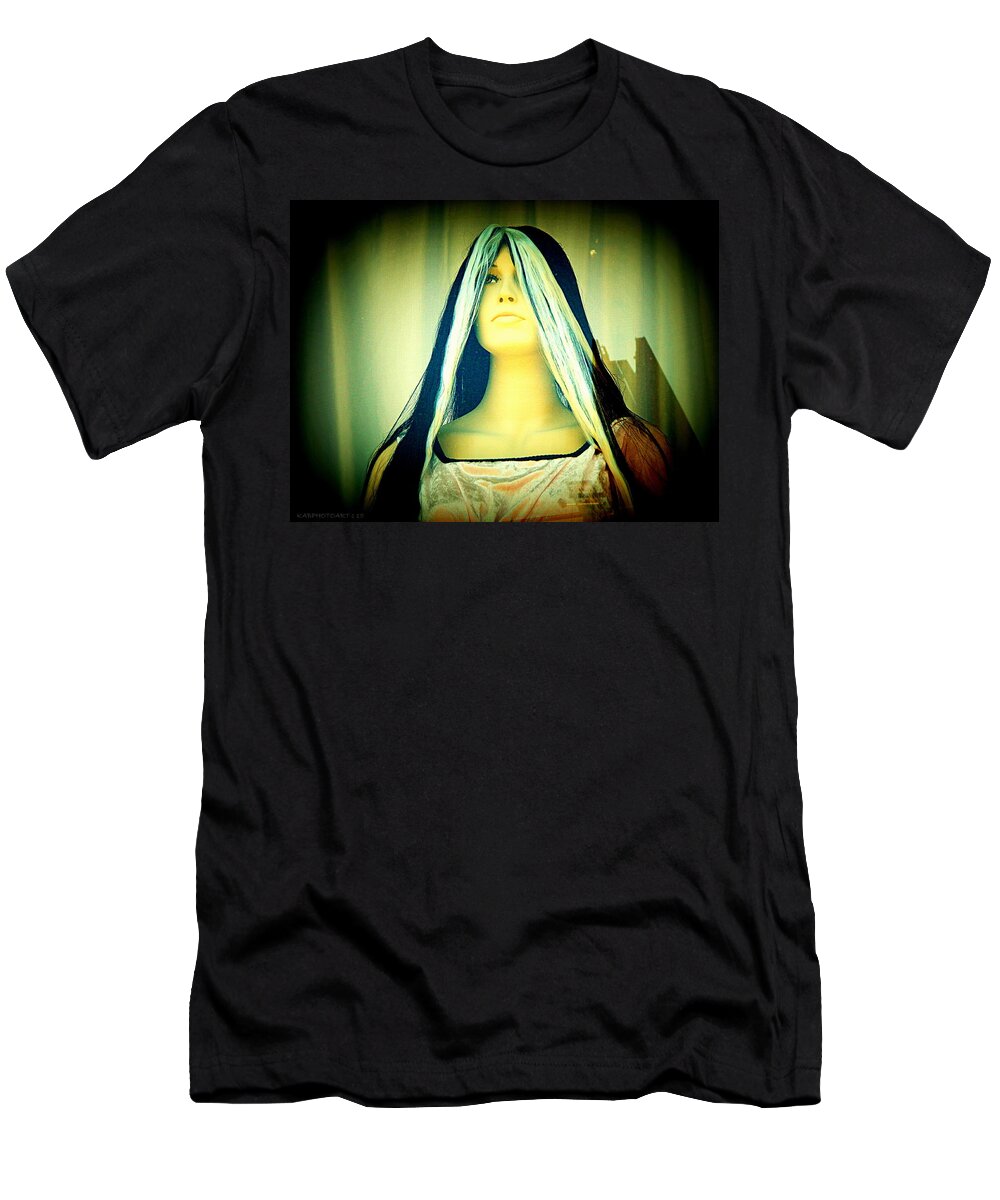 Mannequin T-Shirt featuring the photograph Curtain Call by Kathy Barney