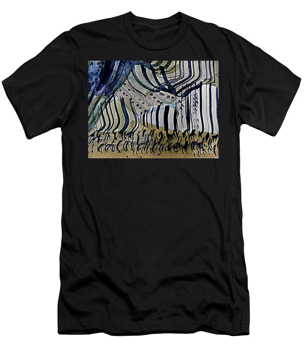 Watercolor Abstract Painting T-Shirt featuring the painting Curtain Call by Nancy Kane Chapman