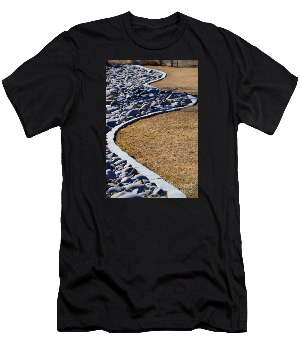 Rock T-Shirt featuring the photograph Curvy path by Robert WK Clark